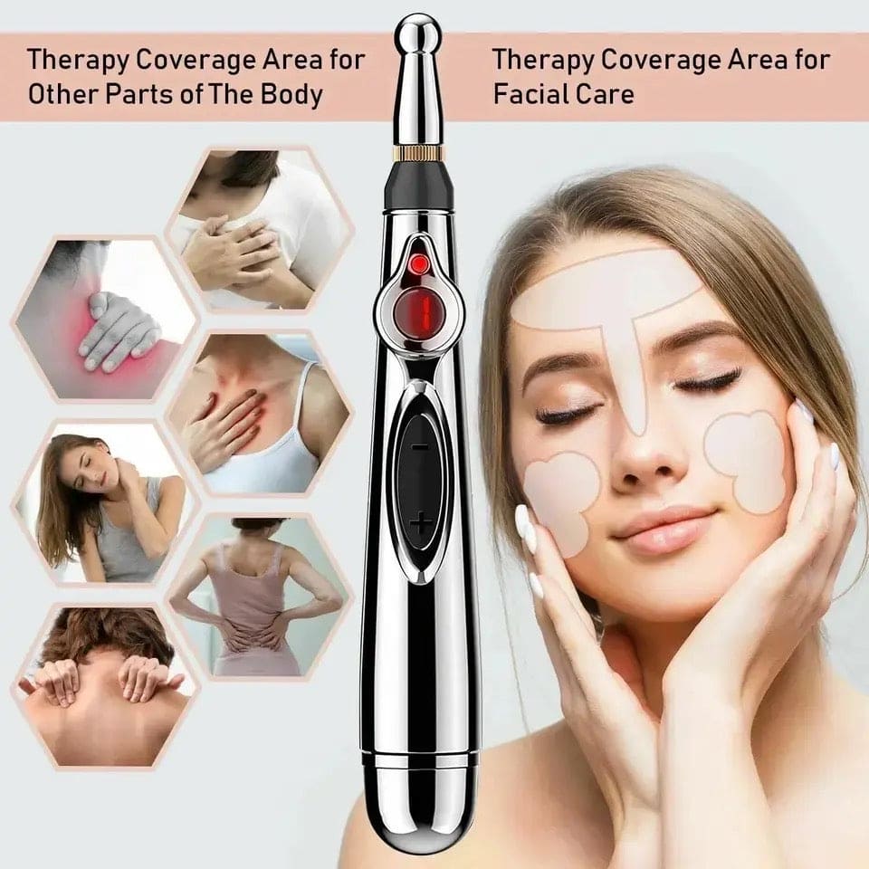 Smart Massager Pen, Acupuncture Pulse Meridian Massage Pen, Trigger Point Massager, Pain Relief Therapy Back Neck Face Beauty Roller, 3 Heads Meridian Pen, Electro Acupuncture Muscle Device Smart Massager Pen, Acupuncture Pulse Meridian Massage Pen, Trigger Point Massager, Pain Relief Therapy Back Neck Face Beauty Roller, 3 Heads Meridian Pen, Electro Acupuncture Muscle Device